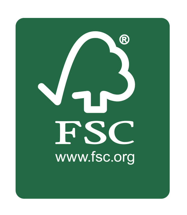 Certificazione FSC che attesta la gestione delle risorse forestali per la catena di custodia dei prodotti